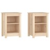 Tables de chevet 2 pcs 40x35x55 cm Bois de pin solide 