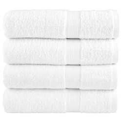 Serviettes de bain de qualité supérieure SOLUND 4 pcs blanc 
