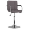 Chaise de salle à manger Taupe Tissu 