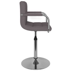 Chaise de salle à manger Taupe Tissu 
