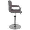 Chaise de salle à manger Taupe Tissu 