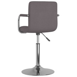 Chaise de salle à manger Taupe Tissu 