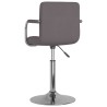 Chaise de salle à manger Taupe Tissu 