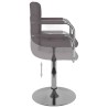 Chaise de salle à manger Taupe Tissu 