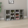 Banc à chaussures Sonoma gris 103x30x54,5 cm Bois d'ingénierie 