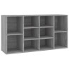 Banc à chaussures Sonoma gris 103x30x54,5 cm Bois d'ingénierie 