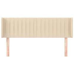 Tête de lit avec oreilles Crème 147x16x78/88 cm Tissu 