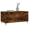 Table basse Chêne fumé 90x44,5x45 cm Bois d'ingénierie 