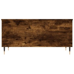 Table basse Chêne fumé 90x44,5x45 cm Bois d'ingénierie 