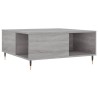 Table basse sonoma gris 80x80x36,5 cm bois d'ingénierie 