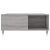 Table basse sonoma gris 80x80x36,5 cm bois d'ingénierie 