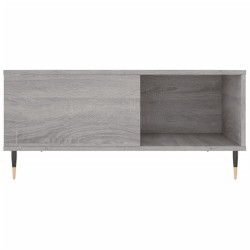 Table basse sonoma gris 80x80x36,5 cm bois d'ingénierie 