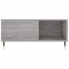 Table basse sonoma gris 80x80x36,5 cm bois d'ingénierie 