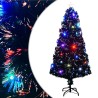 Arbre de Noël pré-éclairé avec support 150 cm fibre optique 
