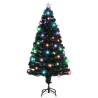 Arbre de Noël pré-éclairé avec support 150 cm fibre optique 