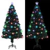 Arbre de Noël pré-éclairé avec support 150 cm fibre optique 
