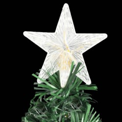 Arbre de Noël pré-éclairé avec support 150 cm fibre optique 