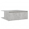 Table basse gris béton 80x80x31 cm bois d'ingénierie 