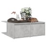 Table basse gris béton 80x80x31 cm bois d'ingénierie 