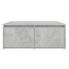 Table basse gris béton 80x80x31 cm bois d'ingénierie 