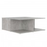 Table basse gris béton 80x80x31 cm bois d'ingénierie 
