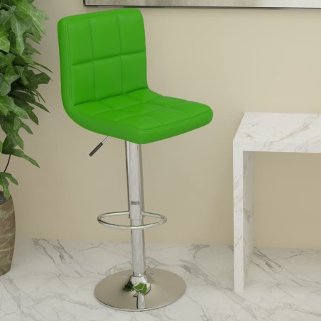 Tabouret de bar Vert Similicuir 