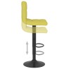 Tabouret de bar Vert Tissu 
