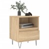 Tables de chevet 2 pcs chêne sonoma 40x35x50 cm bois ingénierie 