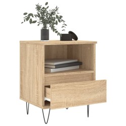 Tables de chevet 2 pcs chêne sonoma 40x35x50 cm bois ingénierie 