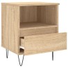 Tables de chevet 2 pcs chêne sonoma 40x35x50 cm bois ingénierie 
