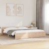 Cadre de lit sans matelas bois massif 180x200 cm 