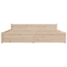 Cadre de lit sans matelas bois massif 180x200 cm 