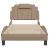 Cadre de lit sans matelas cappuccino 90x190 cm similicuir 