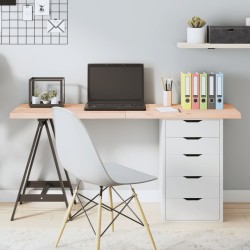 Dessus de table 140x40x(2-4) cm bois de chêne massif non traité 