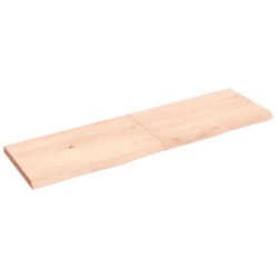 Dessus de table 140x40x(2-4) cm bois de chêne massif non traité 