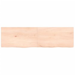 Dessus de table 140x40x(2-4) cm bois de chêne massif non traité 