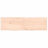 Dessus de table 140x40x(2-4) cm bois de chêne massif non traité 