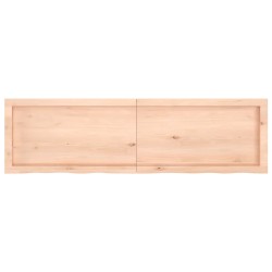 Dessus de table 140x40x(2-4) cm bois de chêne massif non traité 