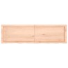 Dessus de table 140x40x(2-4) cm bois de chêne massif non traité 