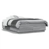 Cadre de lit sans matelas sonoma gris 135x190 cm 
