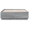Cadre de lit sans matelas sonoma gris 135x190 cm 