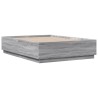 Cadre de lit sans matelas sonoma gris 135x190 cm 