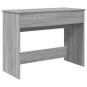 Coiffeuse avec miroir sonoma gris 100x45x76 cm 