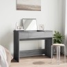 Coiffeuse avec miroir sonoma gris 100x45x76 cm 