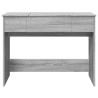 Coiffeuse avec miroir sonoma gris 100x45x76 cm 