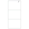 Paroi de douche Blanc 90x195 cm Verre ESG transparent 