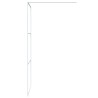 Paroi de douche Blanc 90x195 cm Verre ESG transparent 