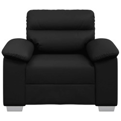 Fauteuil noir 60 cm similicuir 