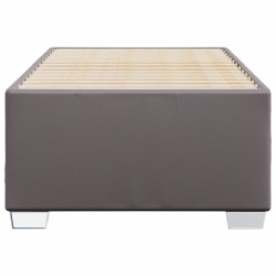 Cadre de lit sans matelas gris 80x200 cm similicuir 