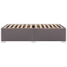 Cadre de lit sans matelas gris 80x200 cm similicuir 